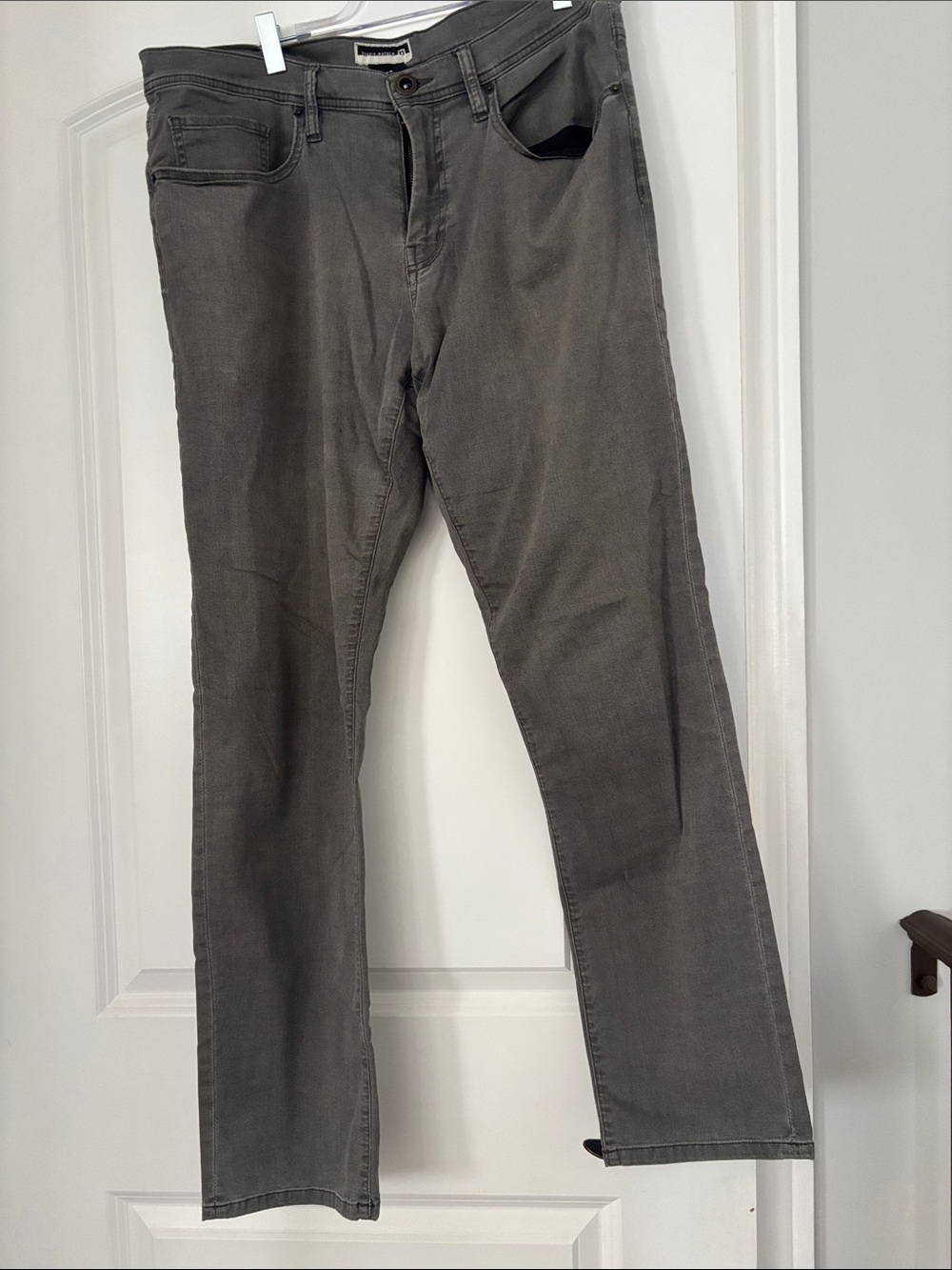 Travis Mathew Men's Lightweight Gray Straight-Leg Pants